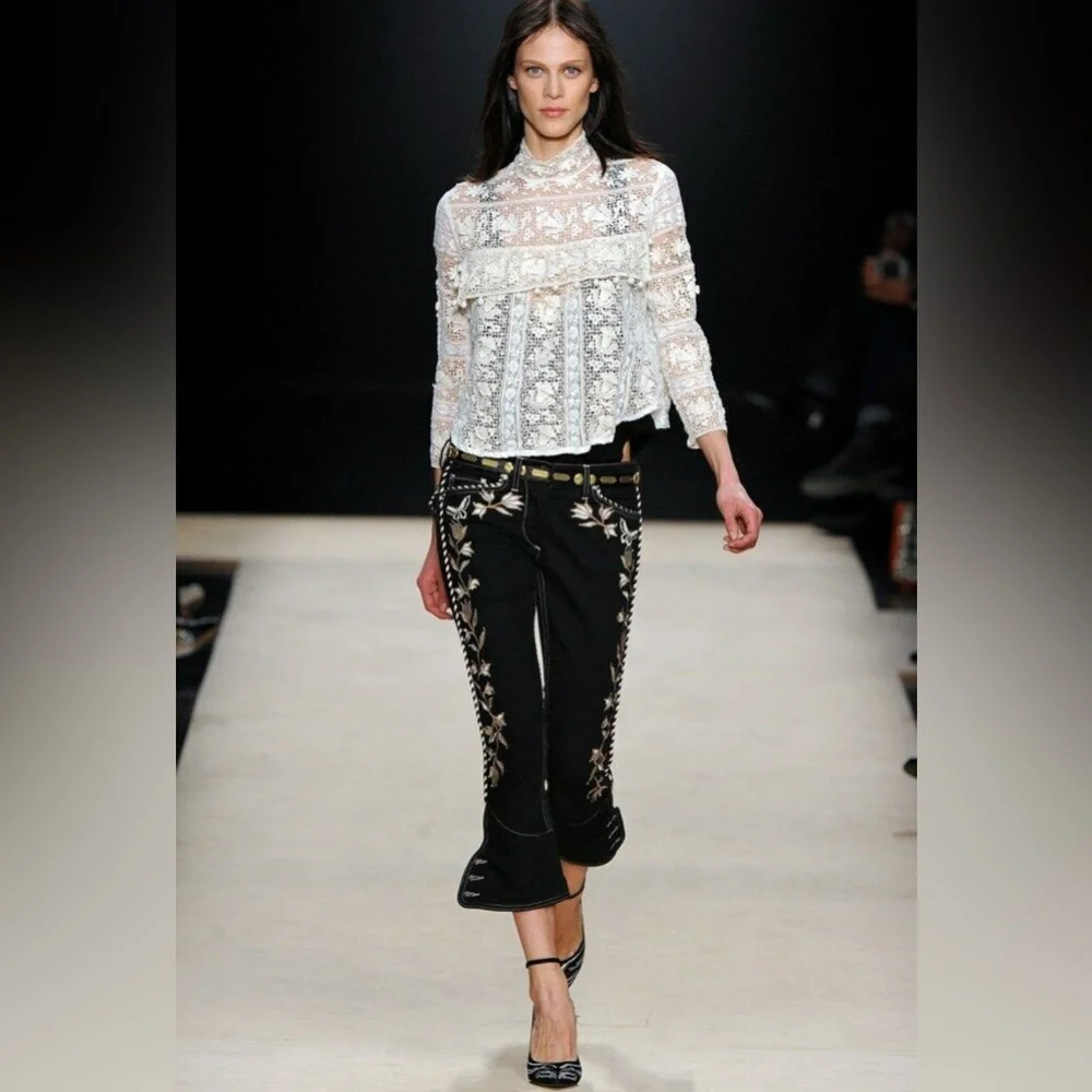 Isabel Marant Pant Monroe Embroidered Jeans-unworn - Picture 2 of 8